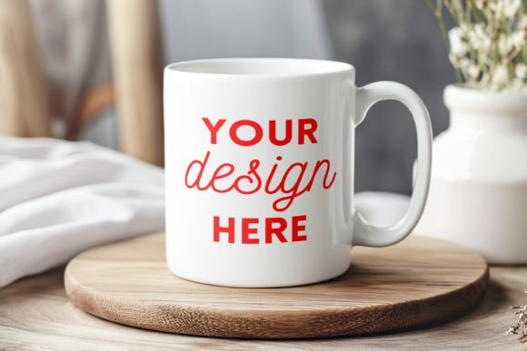 Download White Ceramic Mug Mockup Cozy Home Style - Mug mockup Collection