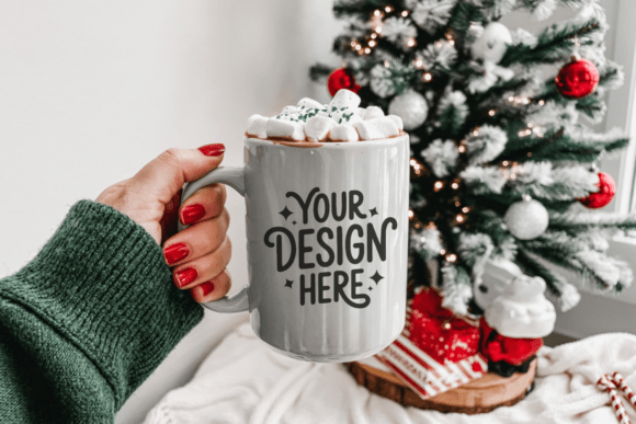 Download Christmas White Mug Mockup 76 - Mug mockup Collection