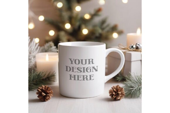 Download White Mug Mockup, Christmas Mug Mock-up - Mug mockup Collection
