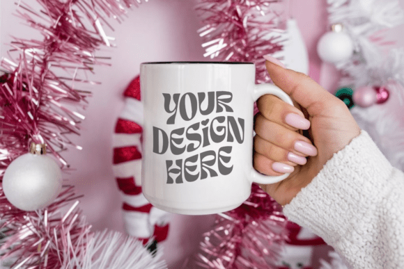 Download Christmas 11oz White Mug Mockup 25 - Mug mockup Collection