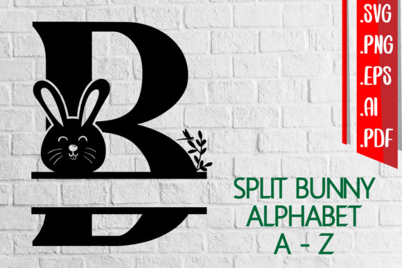 Download Bunny Split Alphabet a-Z Svg Eps Ai Png - Premium Resources