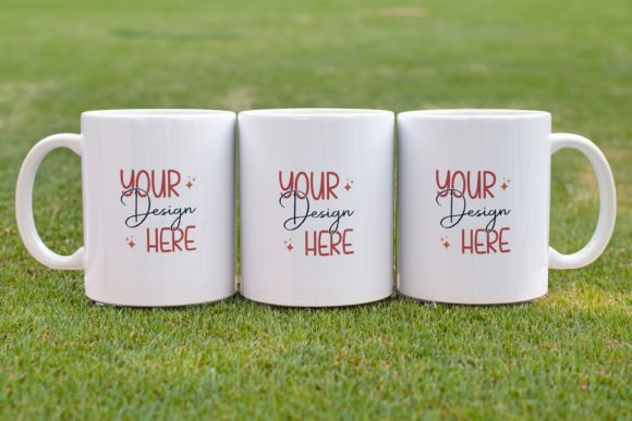Download Set of Three 11oz Mug Mockup - Mug mockup Collection