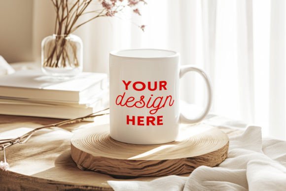 Download White Ceramic Mug Mockup Cozy Home Style - Mug mockup Collection