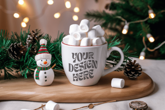 Download Christmas 11oz White Mug Mockup 39 - Mug mockup Collection