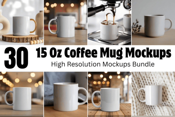 Download 15 Oz Coffee Mug Mockups Bundle - Mug mockup Collection